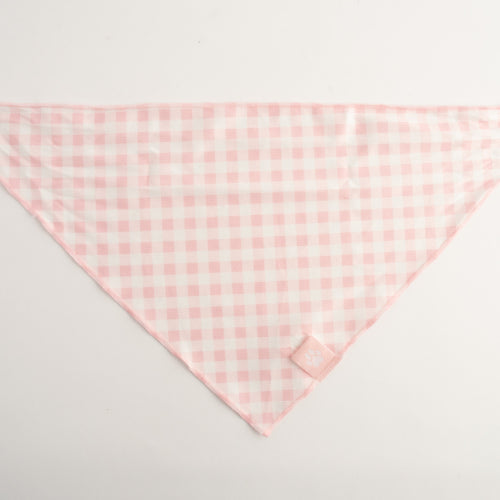 Pet Bandana - PINK GINGHAM